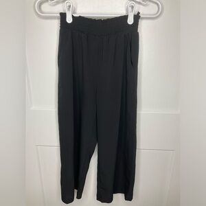 H & M girls size 10 wide leg black pants
